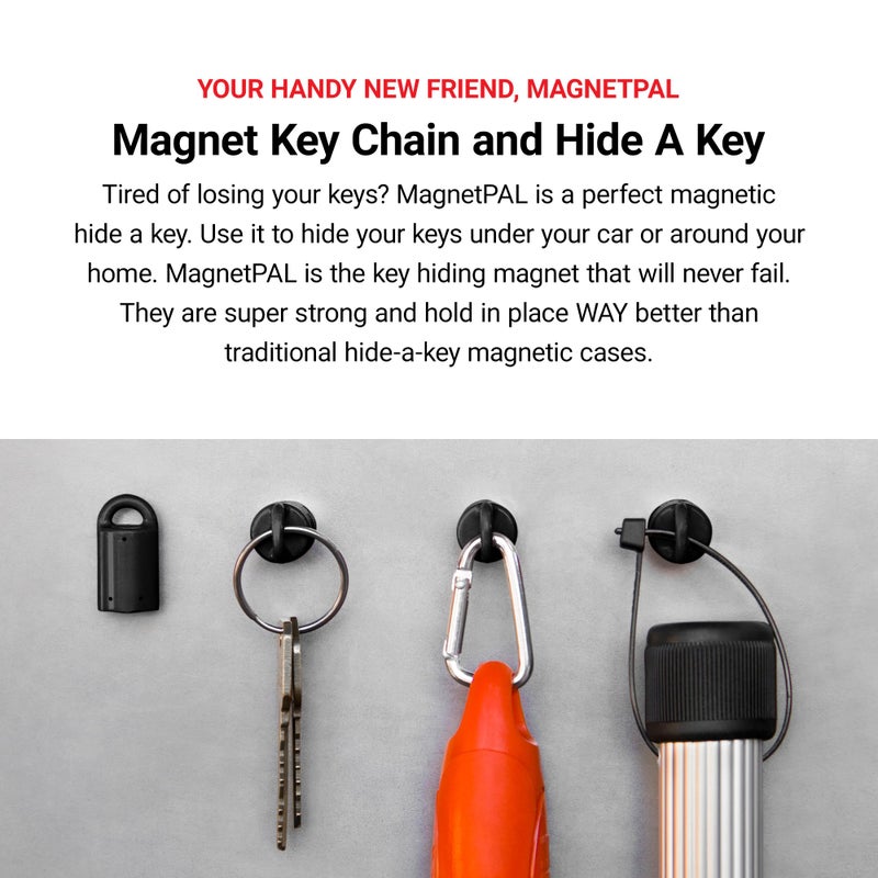 MagnetPAL Hide-A-Key, Magnetic Spare Key Hider With Most Powerful Magnet, For Cars, Trucks, SUVs - Image 3